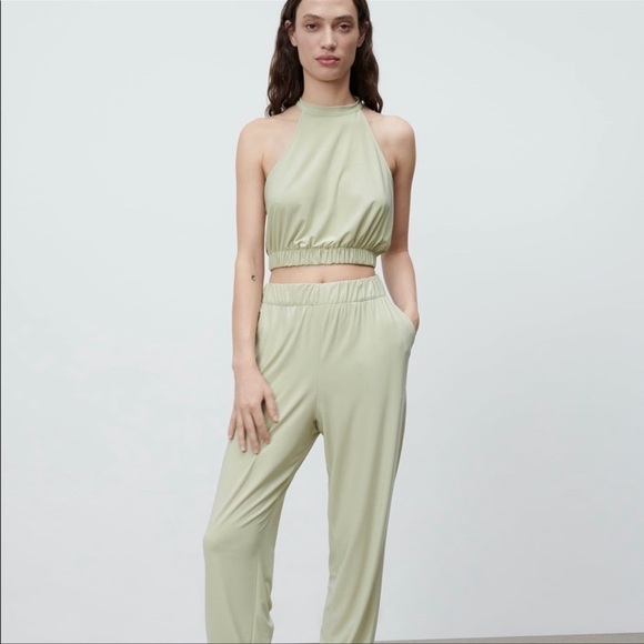 Zara High Neck Crop Top - Picture 2 of 6